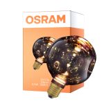 Osram Decor LED Lamp Nero Vetro E27 3.5W 300lm - 827 Bianco Molto Caldo | Sostitutiva 25W