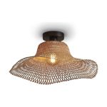 Good&Mojo Luce da soffitto Ibiza Bambù Marrone S | Adatto per 1x E27 