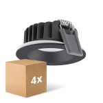 Confezione Multipack 4x Ledvance LED  SPOT AIR FIX Aluminium  6W 510lm 36D - 930 Luce Calda -  | Ritaglio 68mm - IP65 - Miglior Resa Cromatica -  Dimmerabile