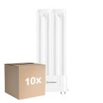 Multipack 10x Ledvance DULUX-F LED 8W - 840 Bianco Freddo | 4-Pin - Sostitutiva 18W