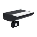 Eglo Luce Da Parete Sorronaro Aluminium Nero 10W 1000lm - 830 Luce Calda -  | IP65 - Sensore Di Movimento