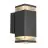 Nordlux Elm Luce Da Parete Aluminium Nero | IP44 - Adatto per 2x GU10