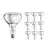 Multipack 10x Philips BR125 IR 250W E27 230-250V Chiara