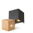 Confezione Multipack 4x D'Lite LED Luce Da Parete Elingen Aluminium Nero 4.9W 480lm - 830 Luce Calda -  | IP65