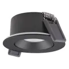 Ledvance Faretti LED Air Adjust Aluminium Nero 4W 300lm 36D - 927 Bianco Molto Caldo | Ritaglio 68mm - IP23 - Miglior resa cromatica - Dimmerabile