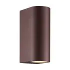 Nordlux Dion Luce Da Parete Aluminium Arrugginito Up & Down | Adatto per 2x GU10
