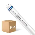 Confezione Multipack 10x Philips Tubo LED T8 MASTER (HF) High Output 8W 1050lm - 840 Bianco Freddo | 60cm - Sostitutiva 18W