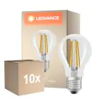Multipack 10x Ledvance Classic LED E27 Pera Filamento Chiara 5.9W 806lm - 827 Bianco Molto Caldo | Sostitutiva 60W