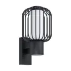 Eglo Luce Da Parete Ravello Acciaio Nero | IP44 - Adatto per 1x E27
